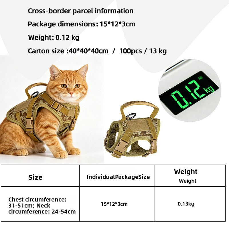 Adjustable Mesh Pet Harness with Grab Handle - view 7