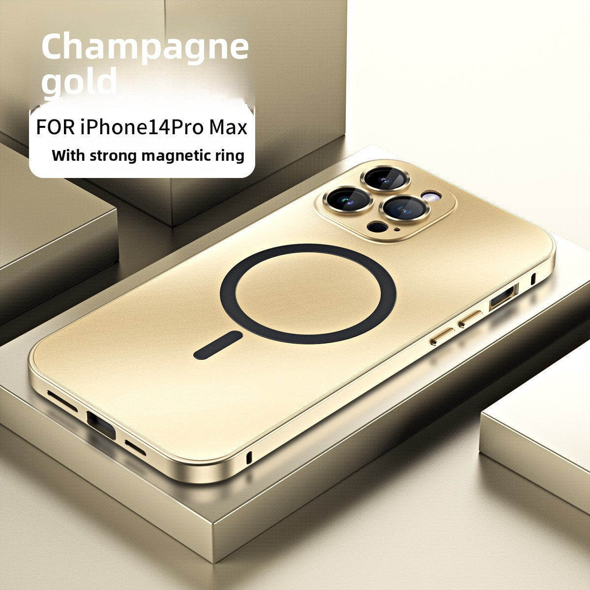 Metal Aluminum Alloy Frame Magnetic Phone Case for iPhone