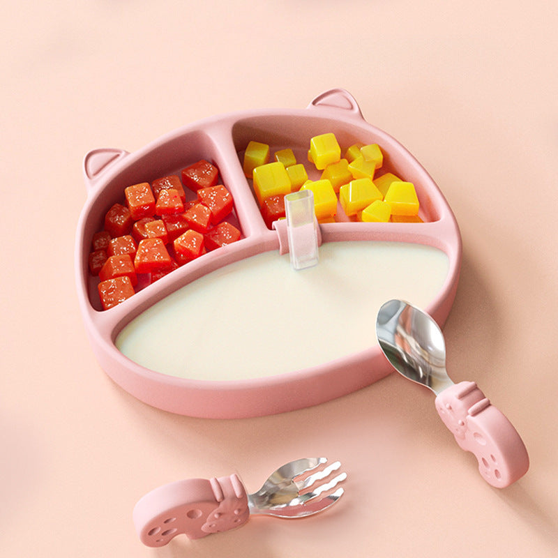 Silicone Baby Suction Plate Set