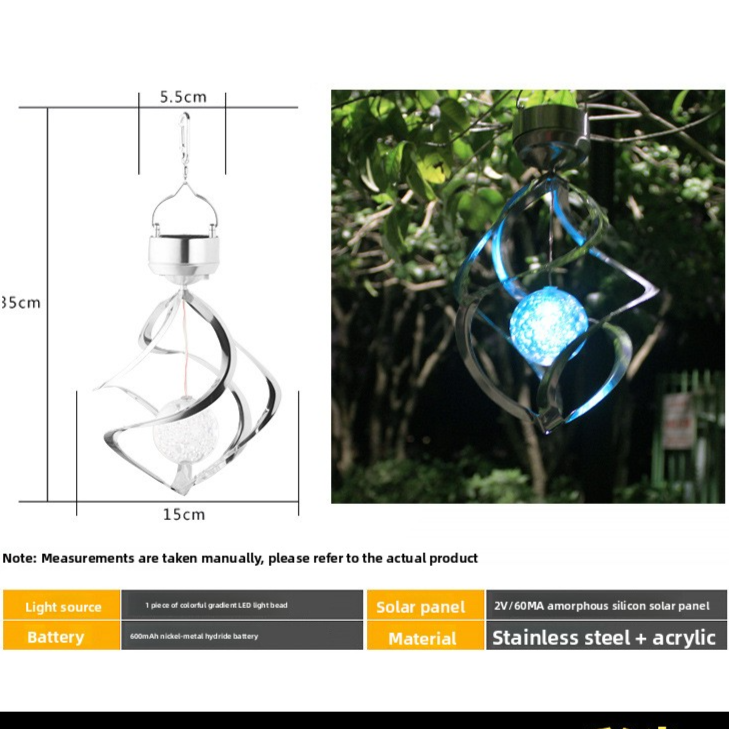 Solar LED Wind Spinner