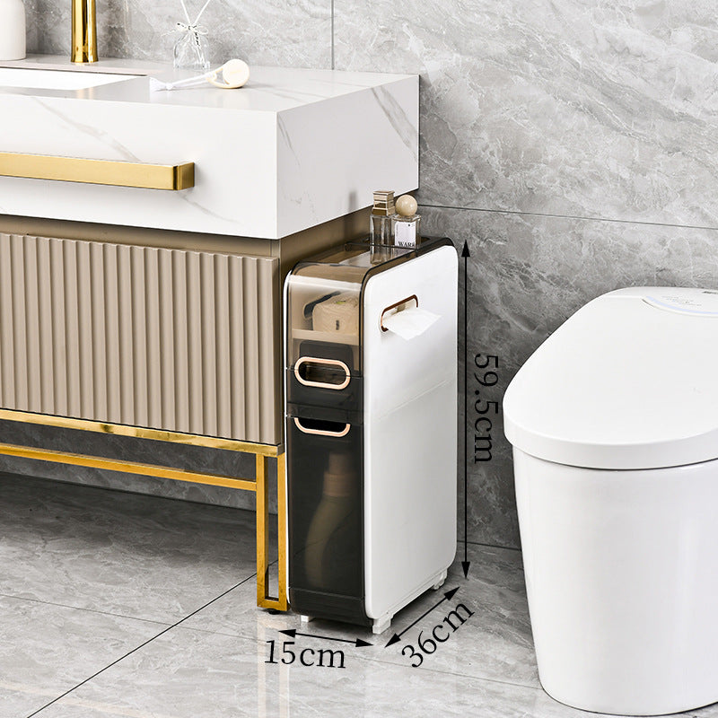 Slim Rolling Storage Cabinet