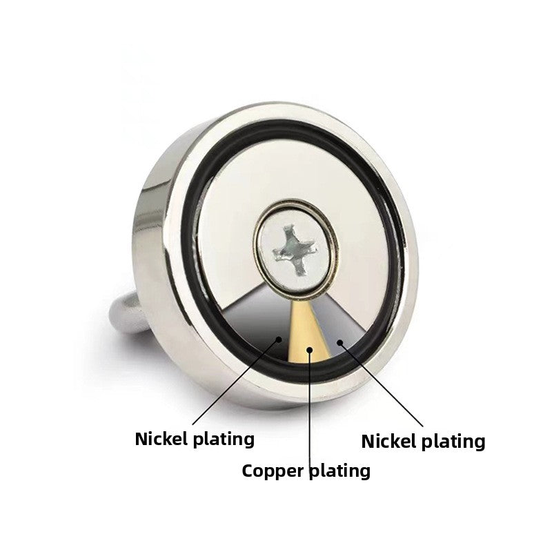 Heavy-Duty Retrieval Magnet with Eye Bolt