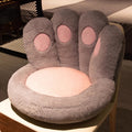 Plush Tatami Seat Cushion with Backrest