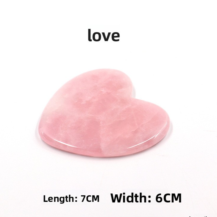 Rose Quartz Gua Sha Massage Stones