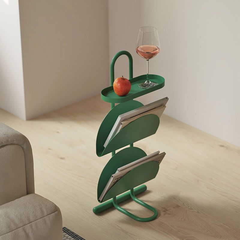 Compact Side Table with Storage