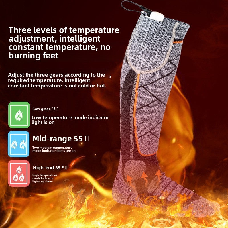 Rechargeable Heated Socks with Battery