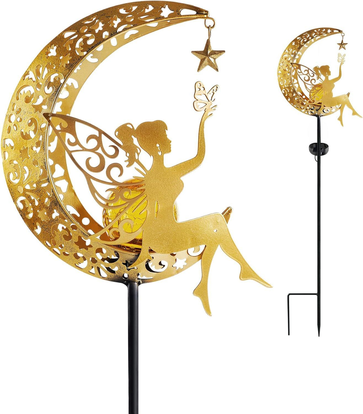 Solar Moon Fairy Garden Light
