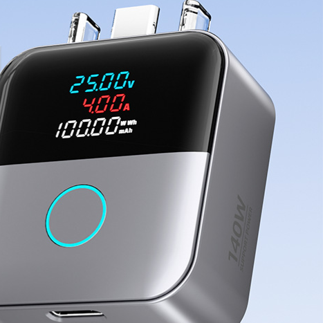 Digital Display USB-C Charging Adapter