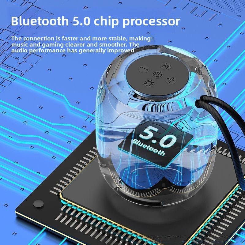Wireless Bluetooth Speaker with Colorful Ambient Night Light - product view 3
