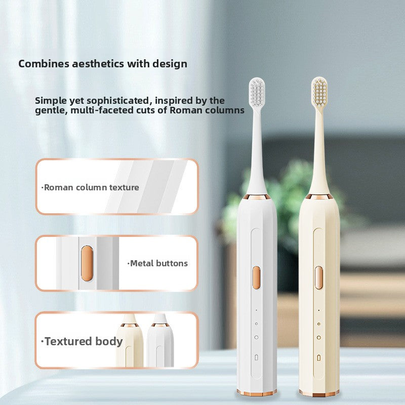 Sonic Electric Toothbrush with 3 Brush Heads