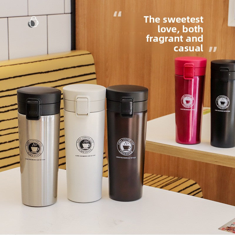 Wide-Mouth Stainless Steel Thermos Cup | Lokness