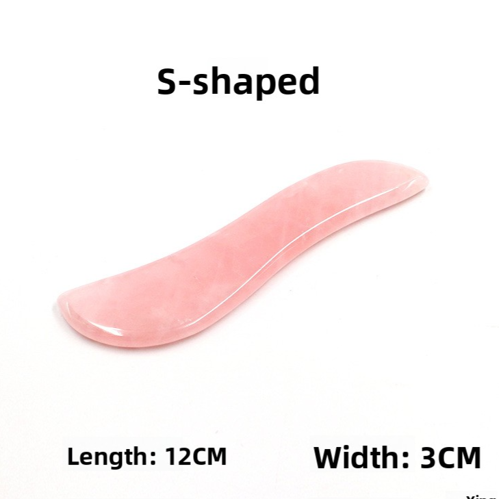 Rose Quartz Gua Sha Massage Stones