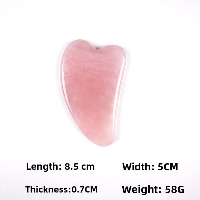 Rose Quartz Gua Sha Massage Stones