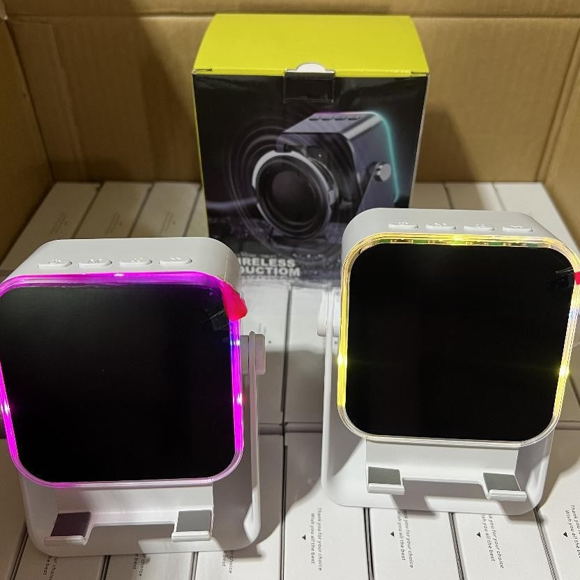Multifunctional Wireless Speaker with Ambient Light and Phone Stand - product view 3
