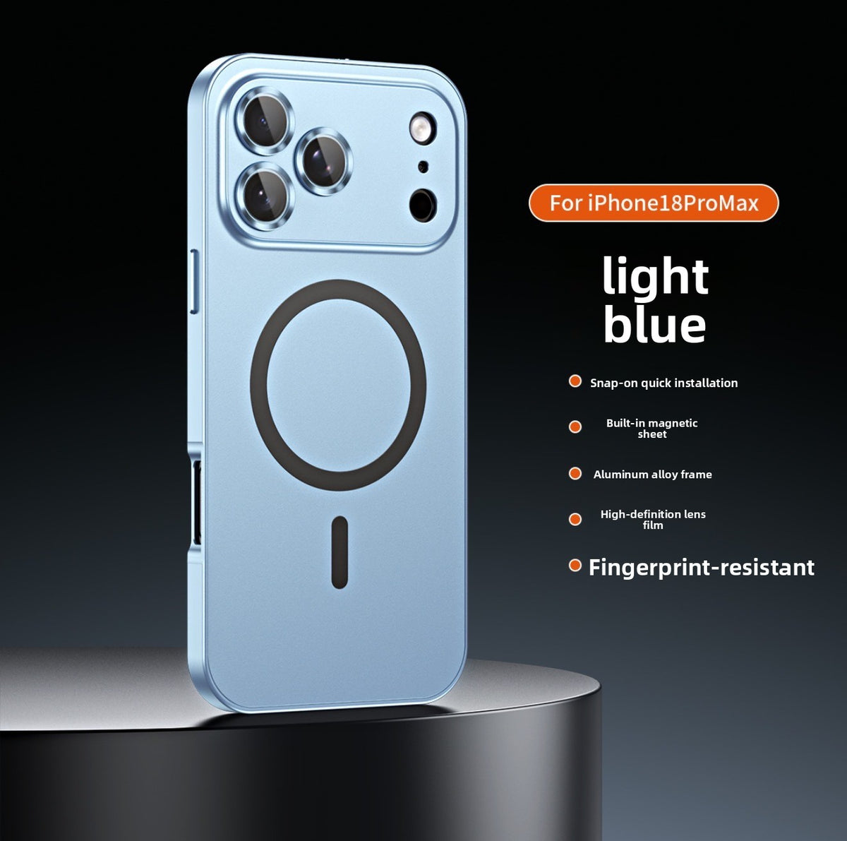 Metal Aluminum Alloy Frame Magnetic Phone Case for iPhone