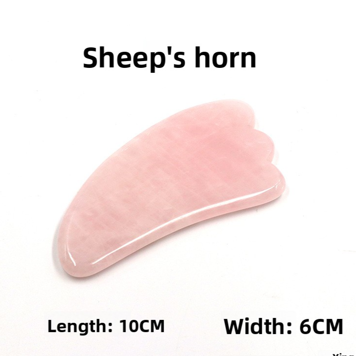 Rose Quartz Gua Sha Massage Stones
