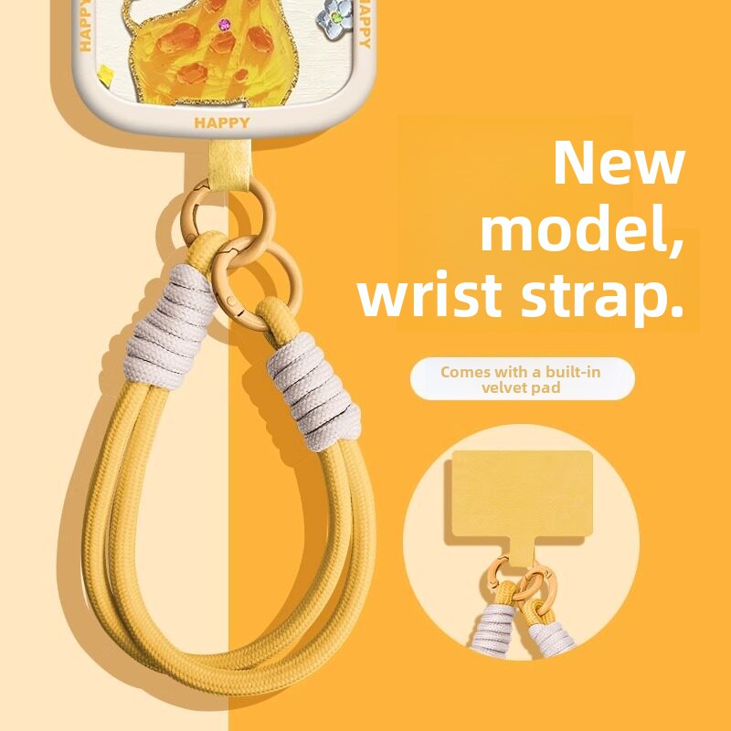Adjustable Phone Lanyard with Double Buckle Wrist Strap