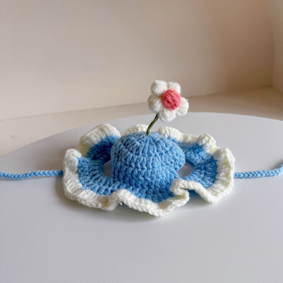 Crochet Pet Hat & Collar Costume Set - image 35