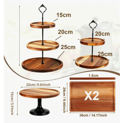 Acacia Wood Display Tray
