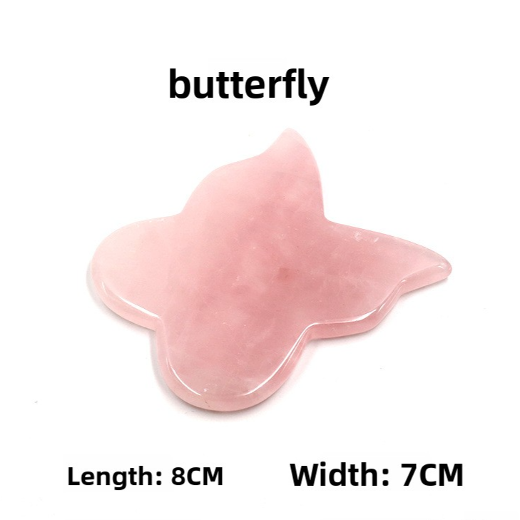 Rose Quartz Gua Sha Massage Stones