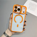 Magnetic Transparent Phone Case with Lens Holder