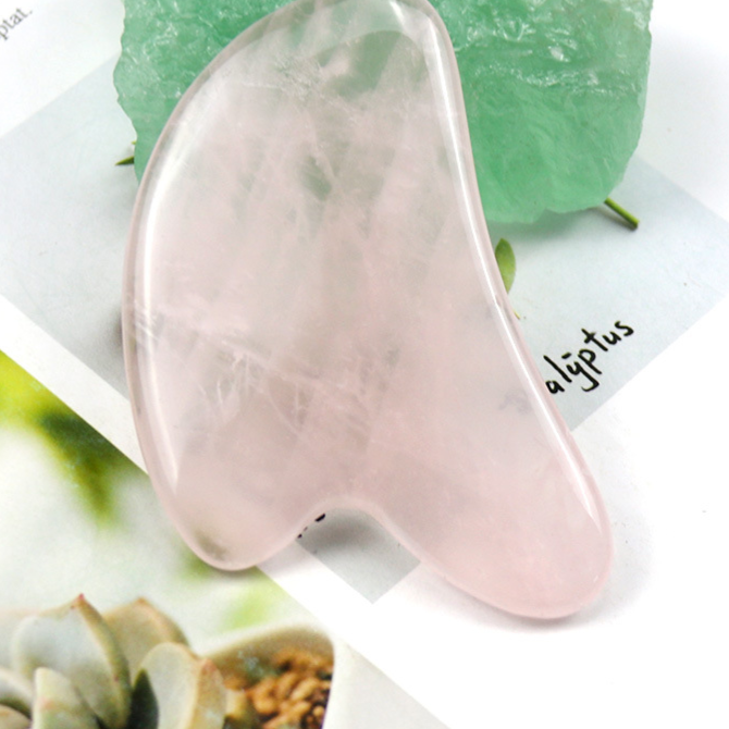 Pink Crystal Gua Sha Massage Tool