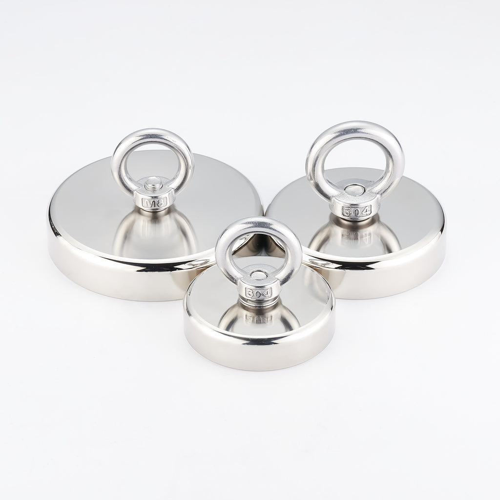Heavy-Duty Retrieval Magnet with Eye Bolt