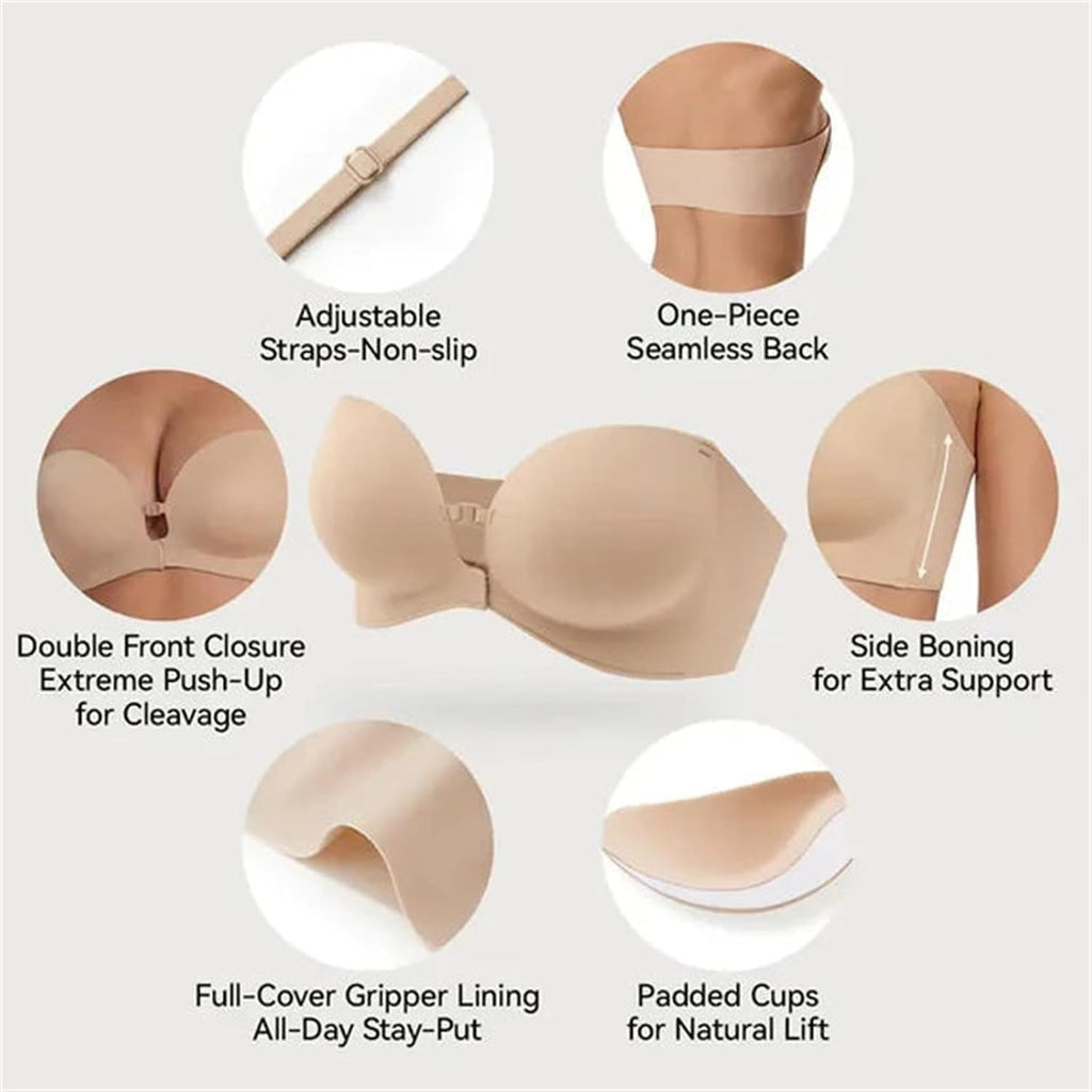 Convertible Strapless Push-Up Bra - product view 3