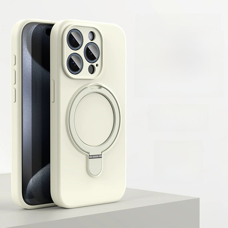 Magnetic Silicone Phone Case with Stand for iPhone - product image 3