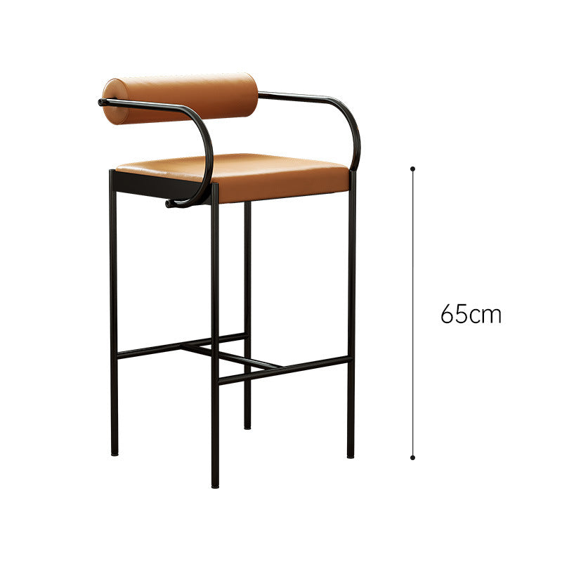 Nordic Designer Bar Chair with Backrest