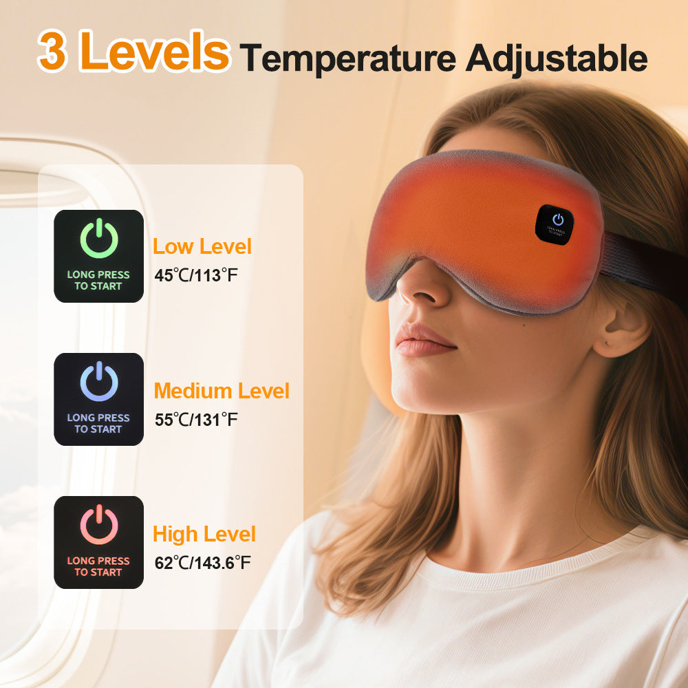Wireless Heated Eye Mask with 3 Heat Levels