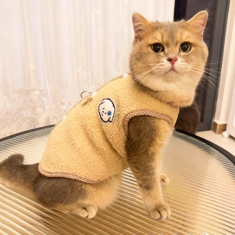 Fleece Vest for Cats & Small Dogs