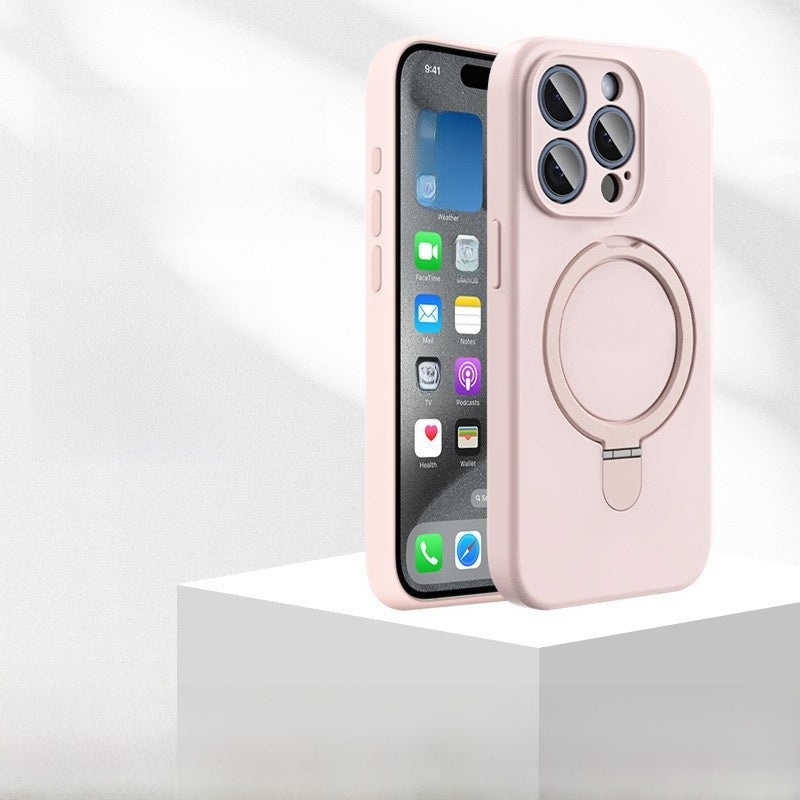 Magnetic Silicone Phone Case with Stand for iPhone - product image 2