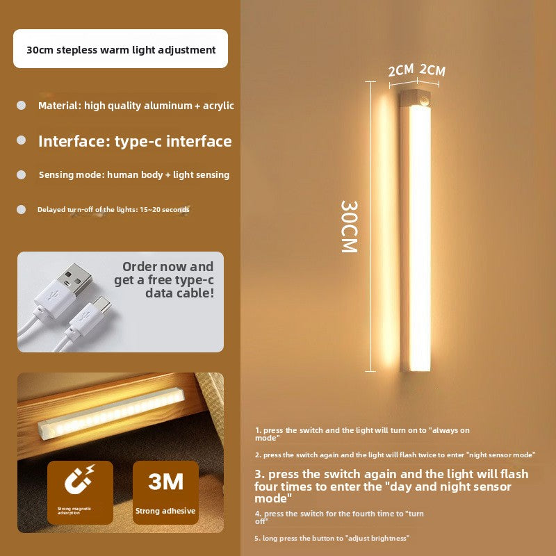 Ultra-Thin Rechargeable Motion Sensor LED Light Strip