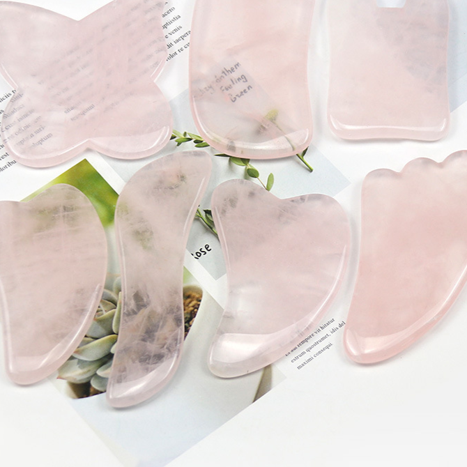 Pink Crystal Gua Sha Massage Tool