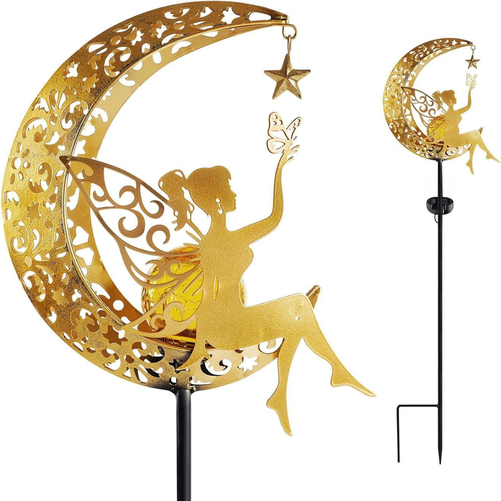 Solar Moon Fairy Garden Light