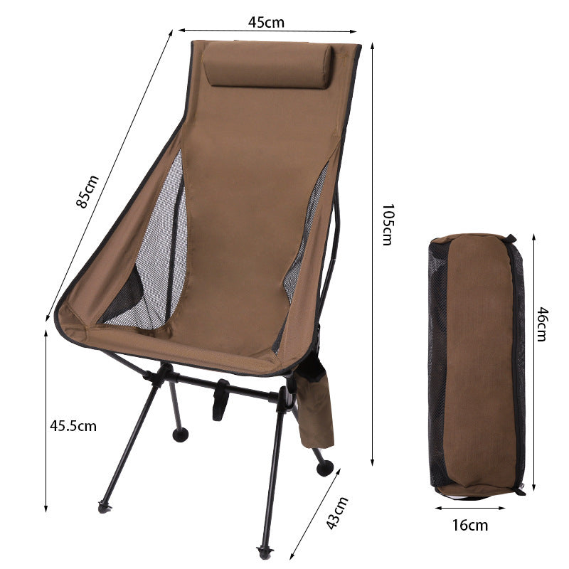Portable Foldable Aluminum Moon Chair