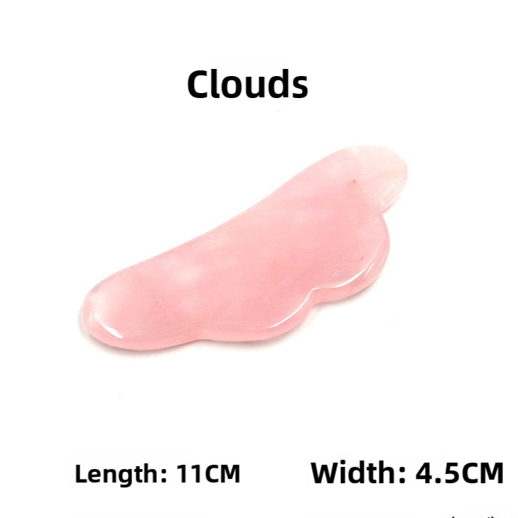 Rose Quartz Gua Sha Massage Stones