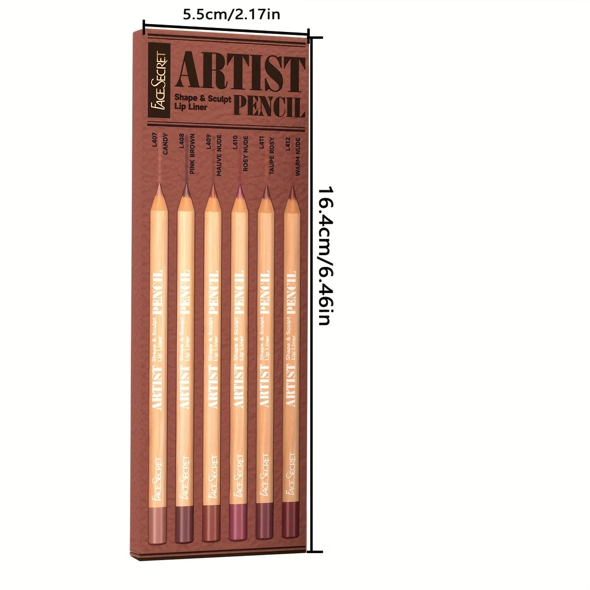Nude Lip Liner Set, 6 Pieces - product image 3