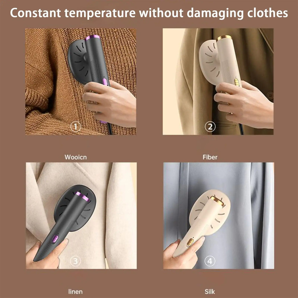 Portable 2-in-1 Clothes Steamer and Iron