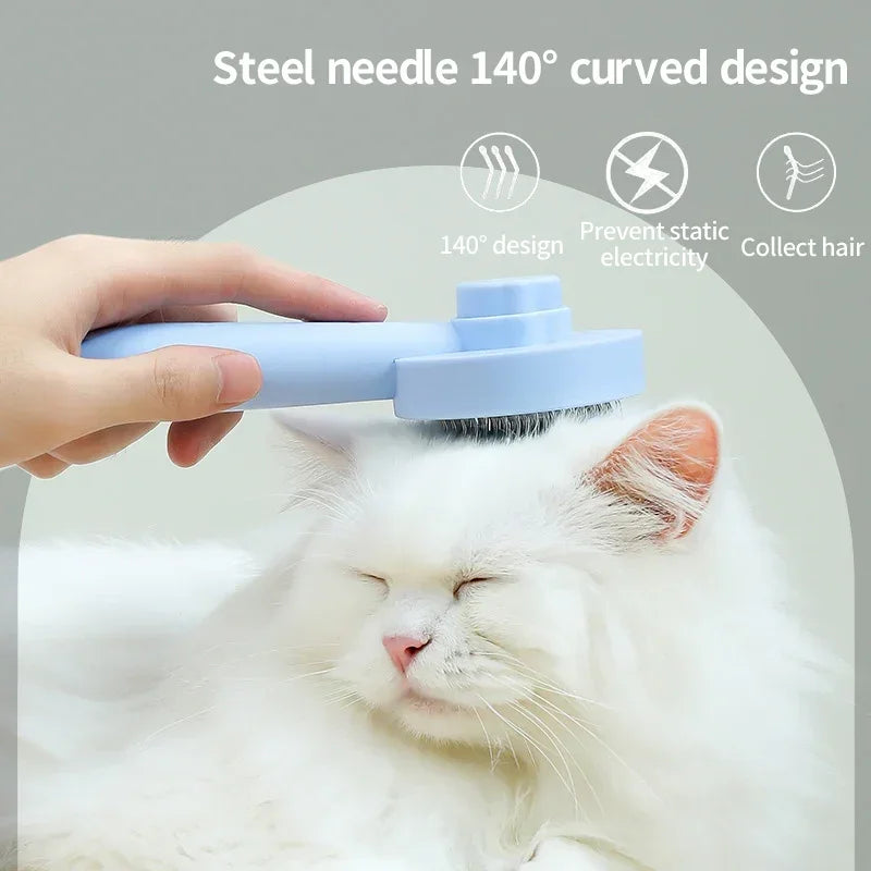 Self-Cleaning Pet Grooming Brush