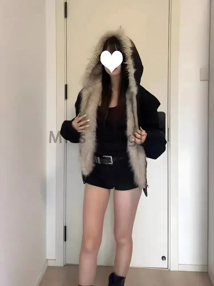 Women's Fur Collar Hooded Padded Coat - product image 6