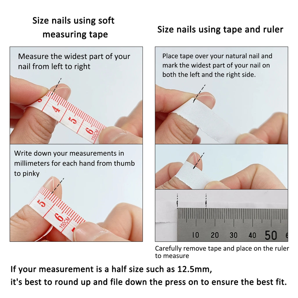 Glitter Heart Press-On Nails, 10-Piece Set - product image 2