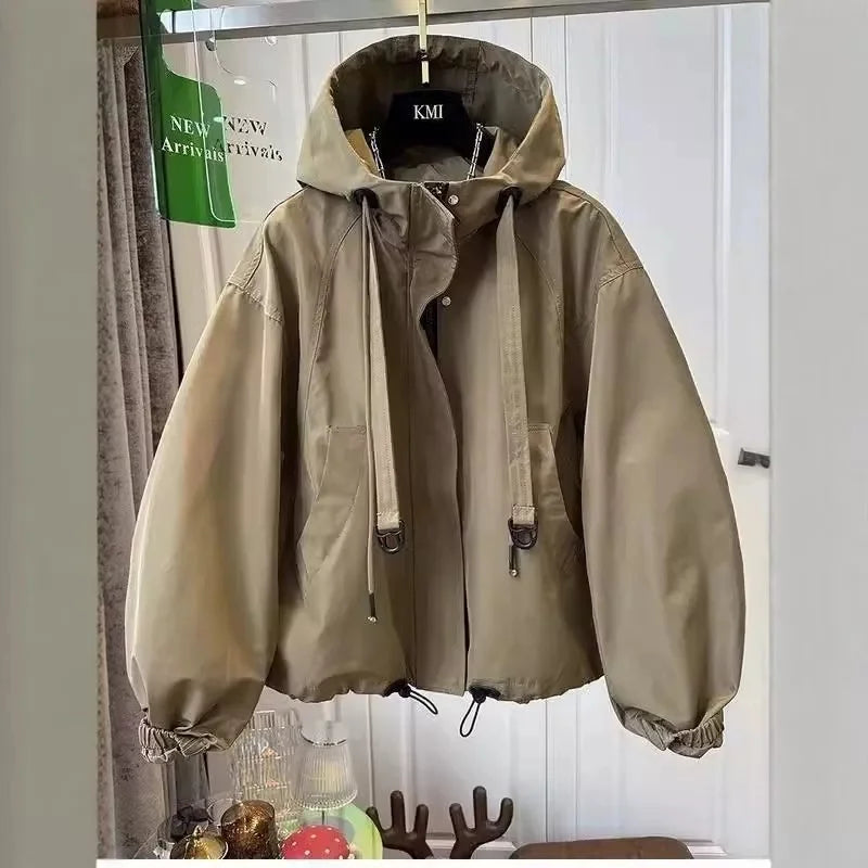 Women's Hooded Long Trench Coat - product image 5