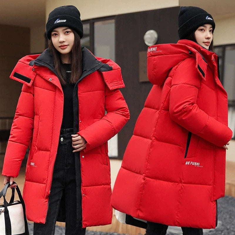 Women's Long Plus-Size Padded Coat - product image 4