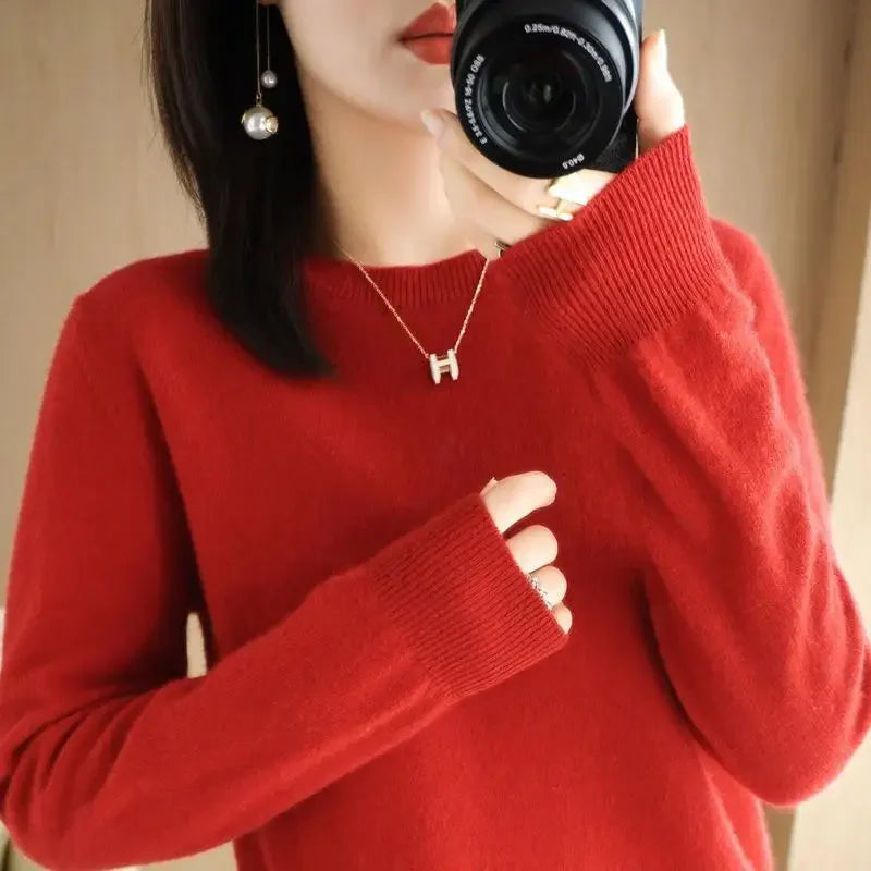 Women's Long-Sleeve Knit Sweater - product image 3