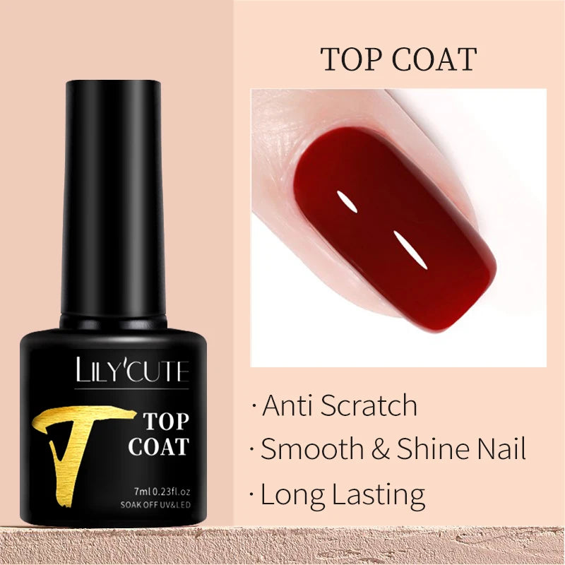 LILYCUTE Gold Coffee Cat-Eye Gel Nail Polish, 7 ml