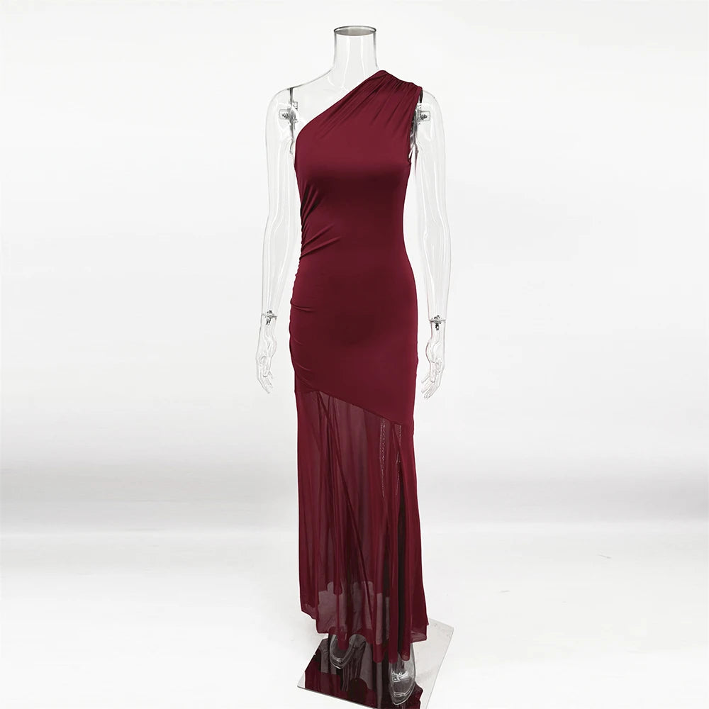 Women's Off-Shoulder Sheer Maxi Dress - product image 7