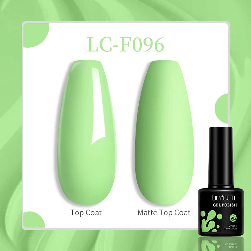Lac de unghii cu gel LILYCUTE, sclipici roșu închis, 7 ml