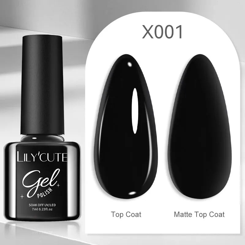 Ojă semipermanentă LILYCUTE Gold Coffee Cat-Eye, 7 ml